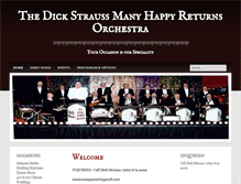 Tablet Screenshot of dickstraussbands.com